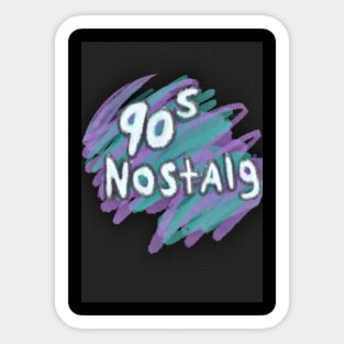 90s nostalg Sticker